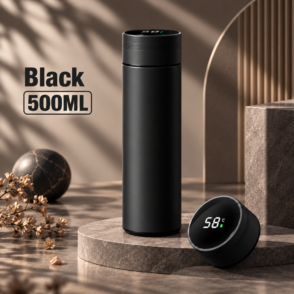 Gourde TEMPÉRA 500 ml – Isotherme avec affichage digital de température
